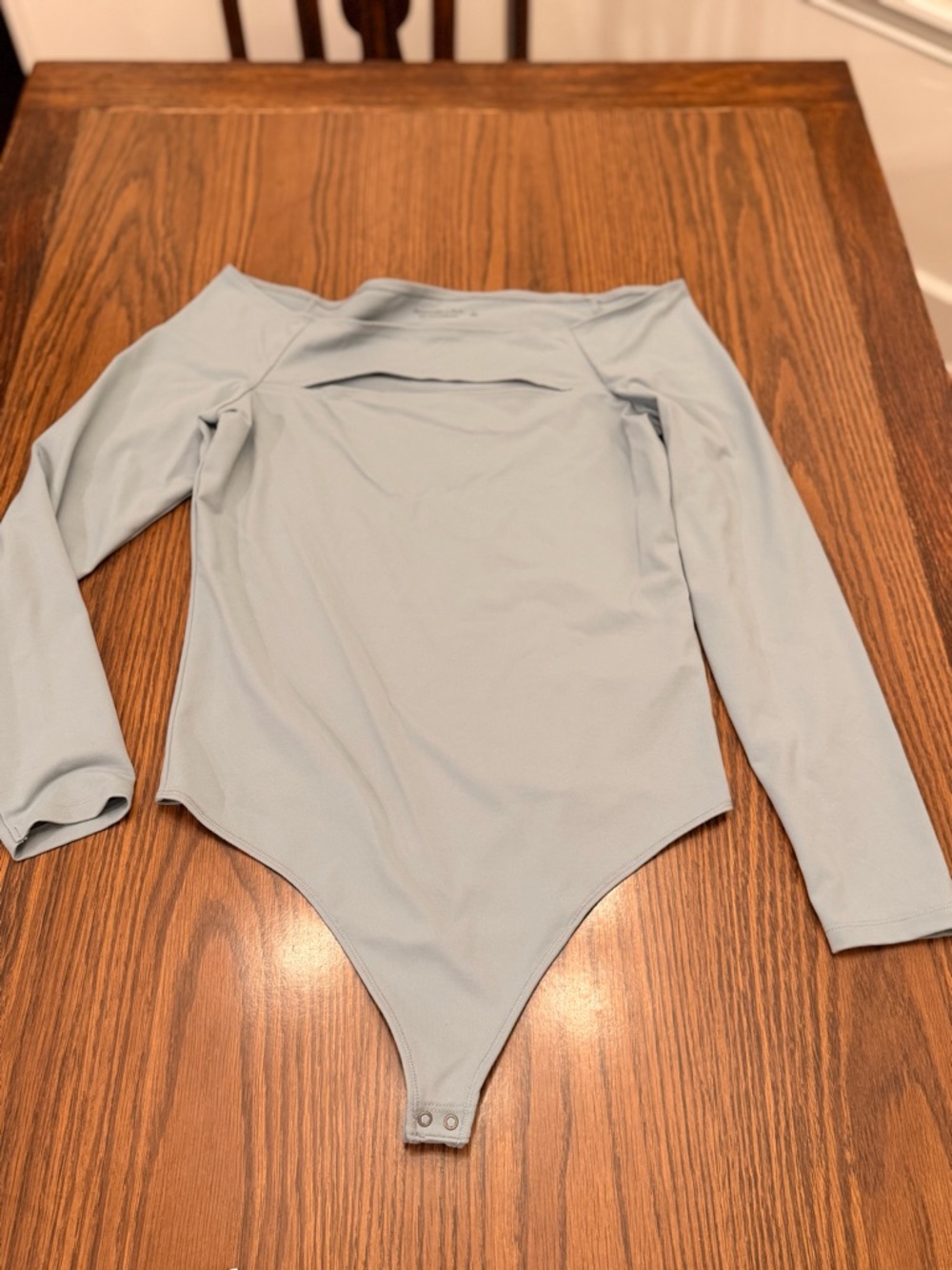 Women’s Long Sleeve Light green One-Piece off shoulder Bodysuit